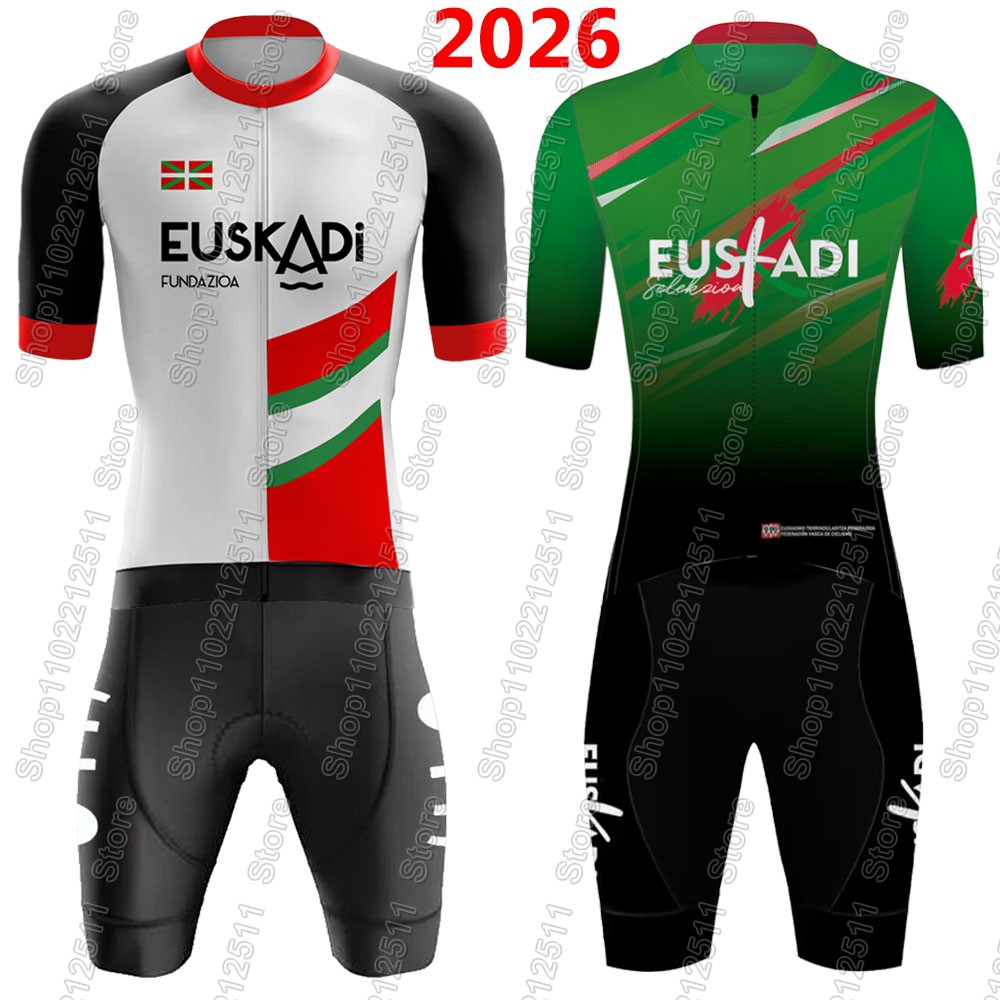 Mountain Biking Trousers - Euskadi 팀 사이클링 저지 2026 세트