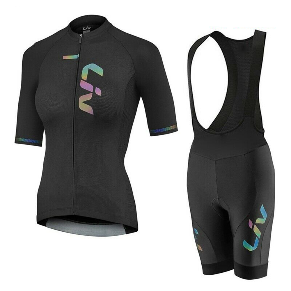 Mountain Biking Trousers - LIV 여름 사이클링 저지 턱받이 반바지