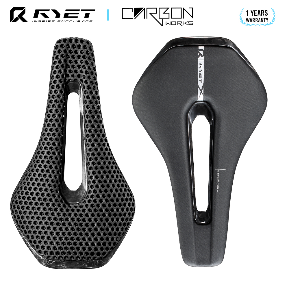 RYET 3D 프린팅 풀 카본 자전거 안장, MTB 그 - Mtb Saddle Lightweight 리뷰 및 가격