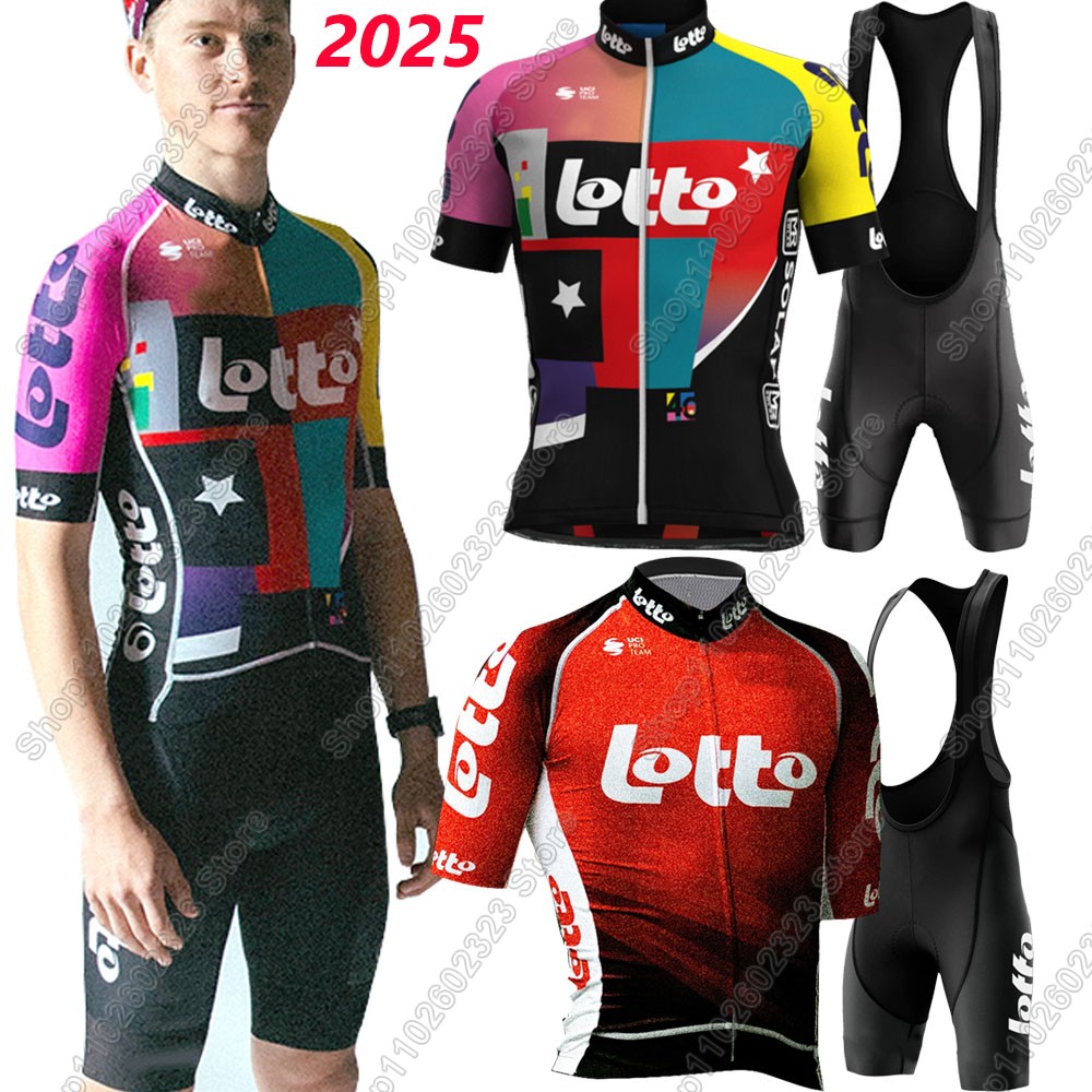 2025 로또 팀 사이클링 저지 세트 여름 벨기에 의류 - Mountain Biking Trousers 리뷰 및 가격
