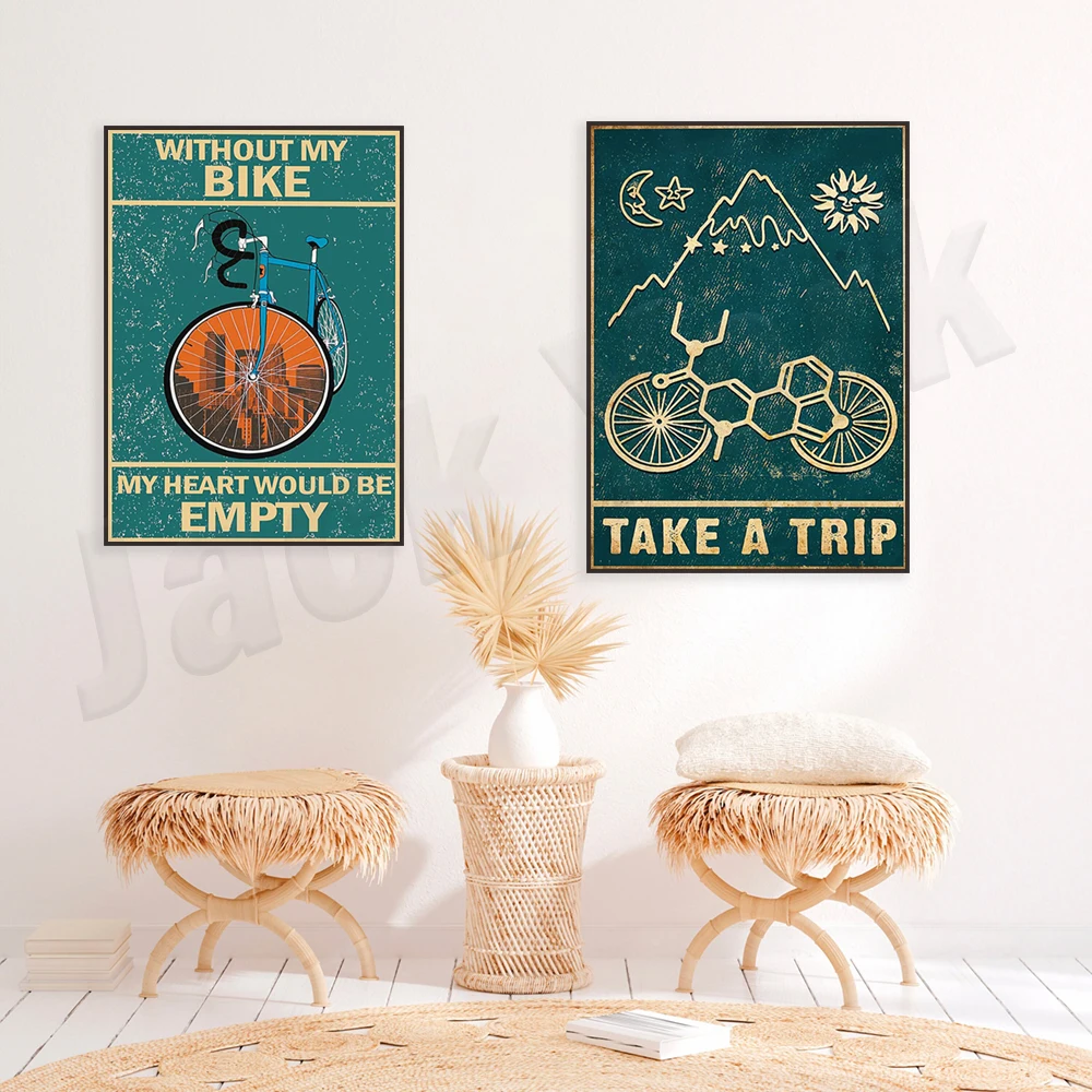 산악자전거 프린트, 산악자전거 여행 포스터, 캔버스 페 - Mountain Biking Gifts 리뷰 및 가격