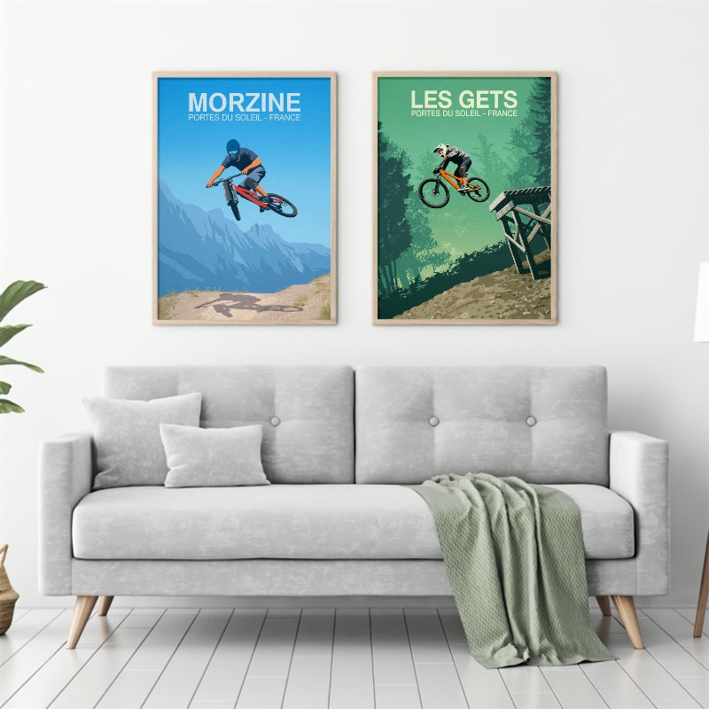 산악 자전거 트레일 포스터 스노우 매스, 모르진 스윈리 - Mountain Biking Pictures 리뷰 및 가격