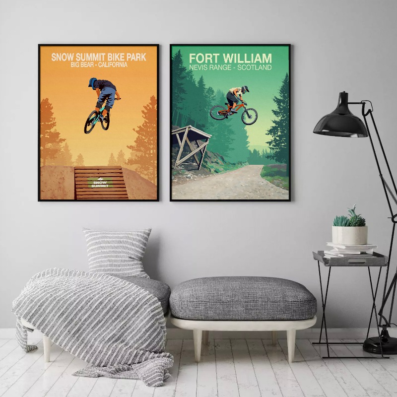 산악 자전거 트레일 포스터 스노우 매스, 모르진 스윈리 - Mountain Biking Pictures 리뷰 및 가격