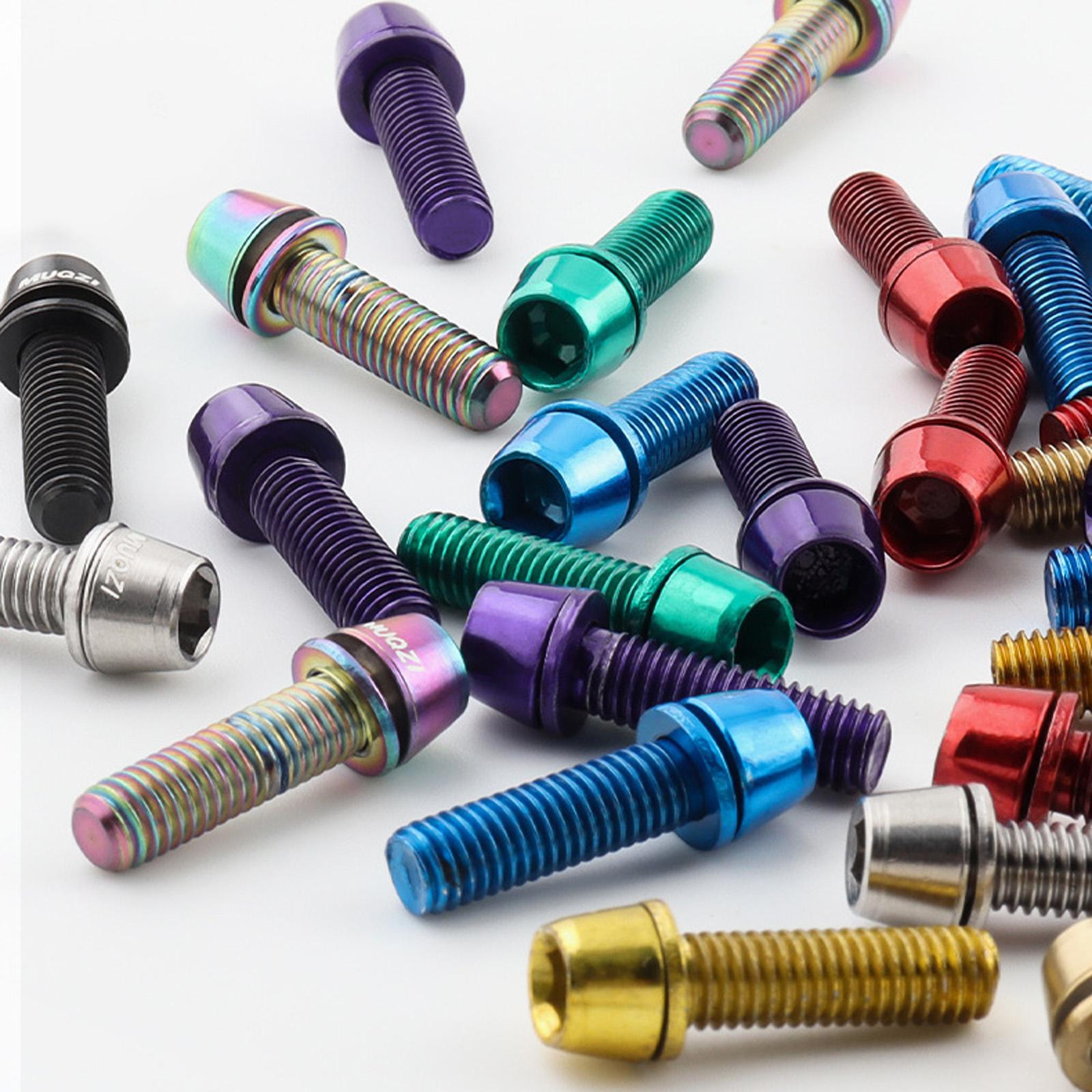 자전거 티타늄 스템 볼트 M5x17mm 경량 퍼플 키트 - Mountain Biking Kit 리뷰 및 가격