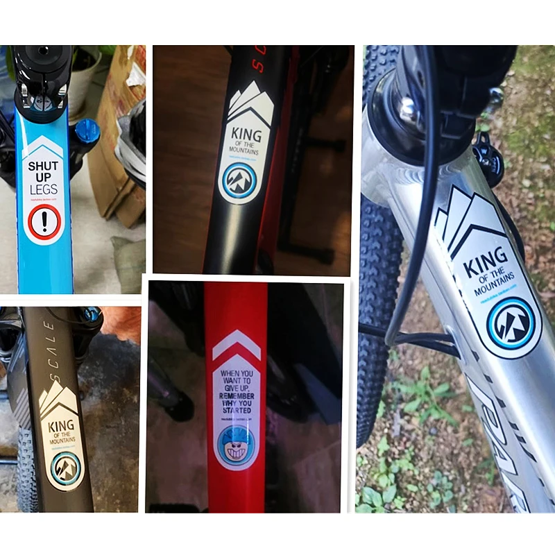 2pcs 산악 자전거 자전거 프레임 스티커 상단 튜브  - Mountain Biking Pictures 리뷰 및 가격